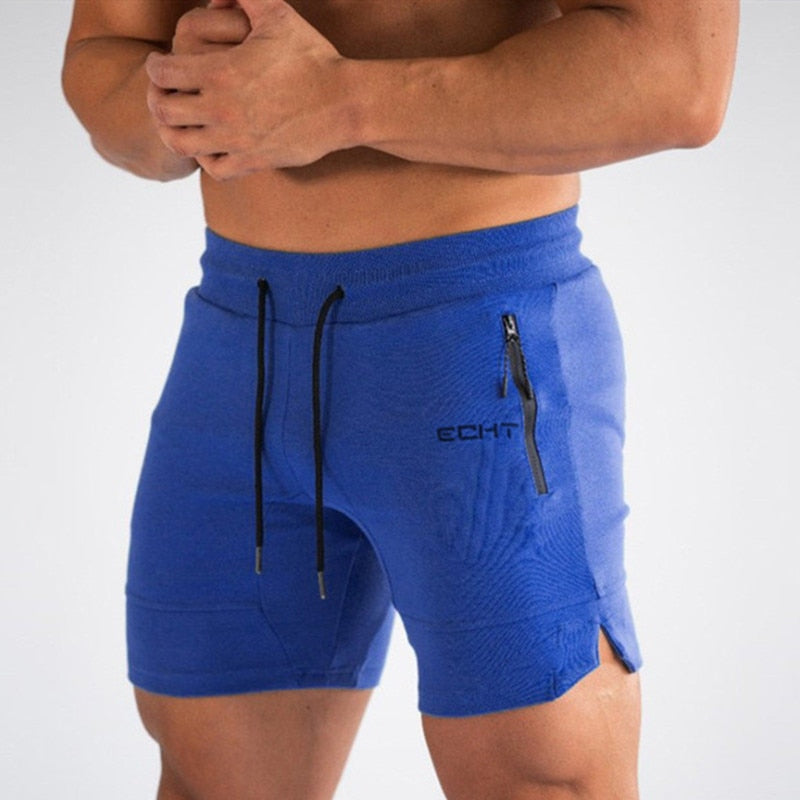 Shorts de Ginástica Masculino com Bolso e Zíper