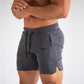 Shorts de Ginástica Masculino com Bolso e Zíper